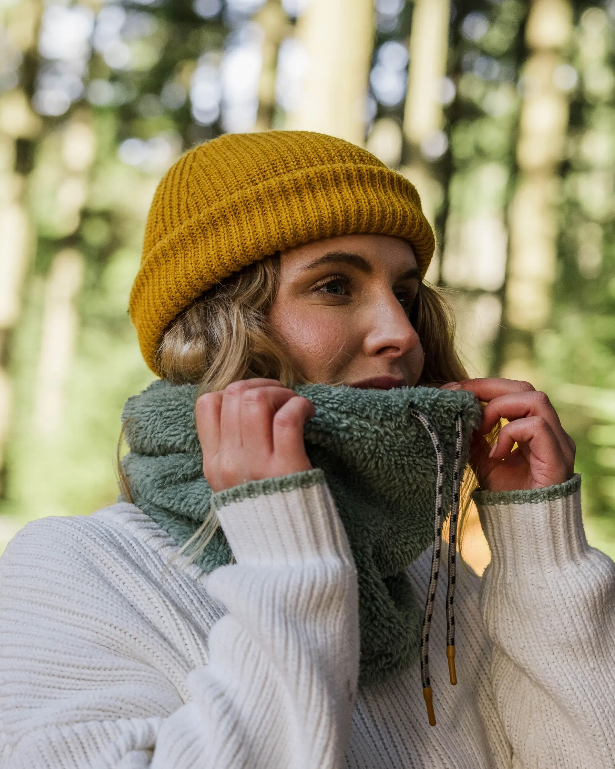 Ash Sherpa Fleece Snood