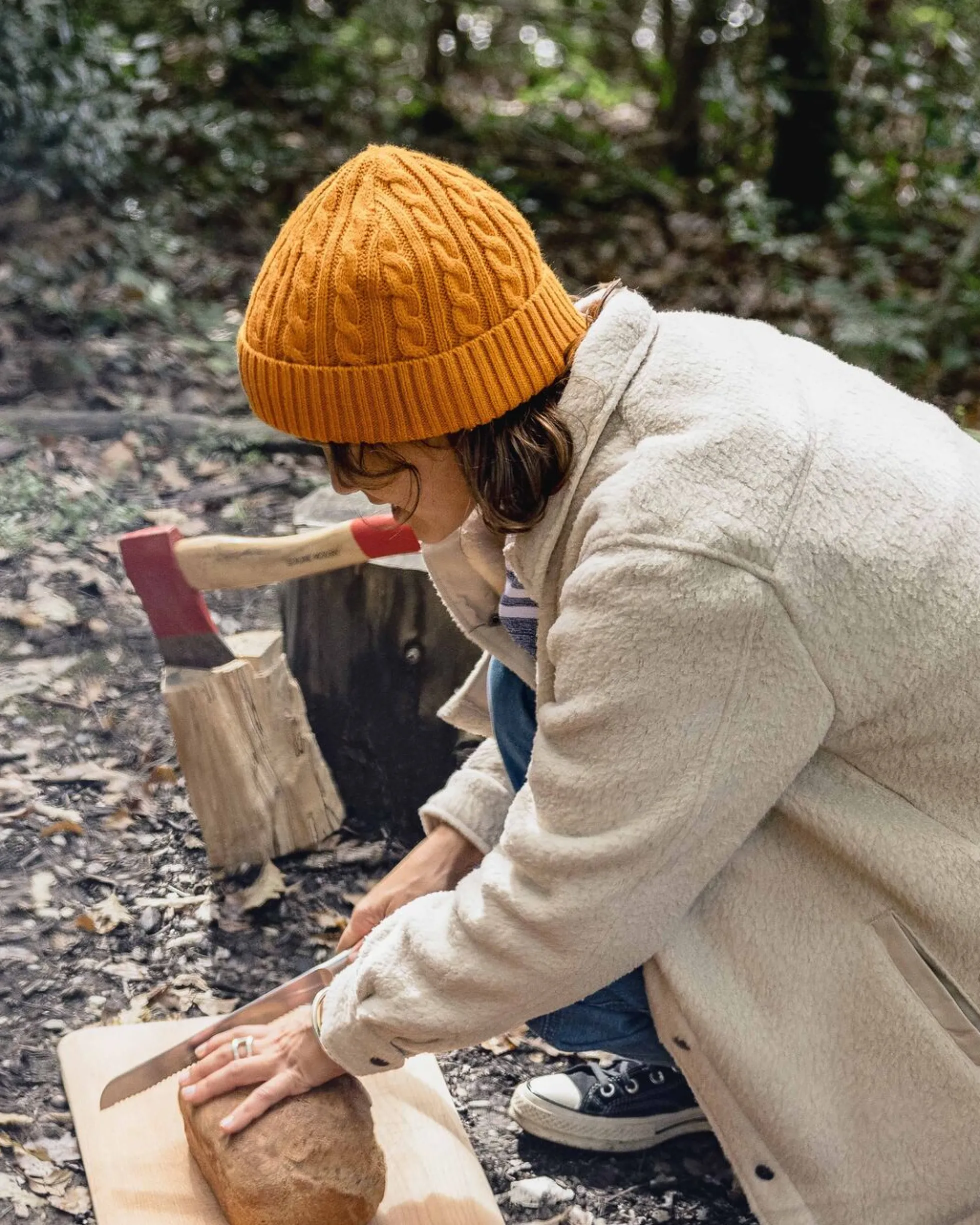 Fireside Cable Knit Beanie
