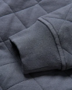 Men's Bark Quilted Popper Up Sweatshirt