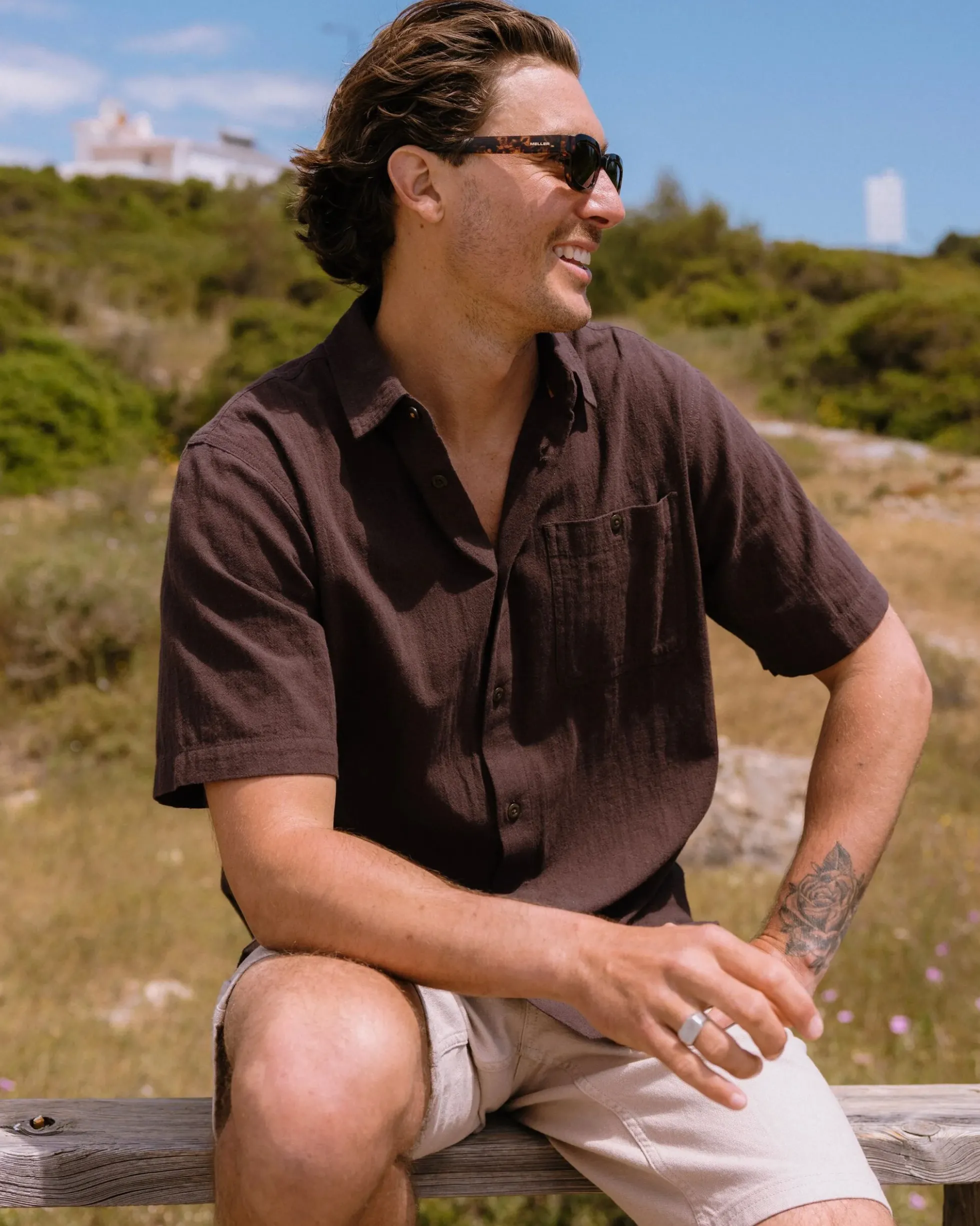 Men's Chill Textured Short Sleeve Shirt
