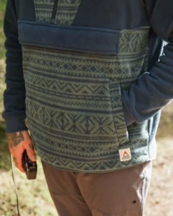 Men's Edge Hooded 1/2 Zip Polar Fleece
