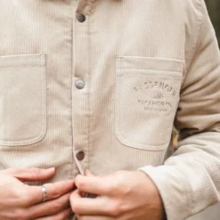 Men's Kodiak Sherpa Lined Cord Overshirt
