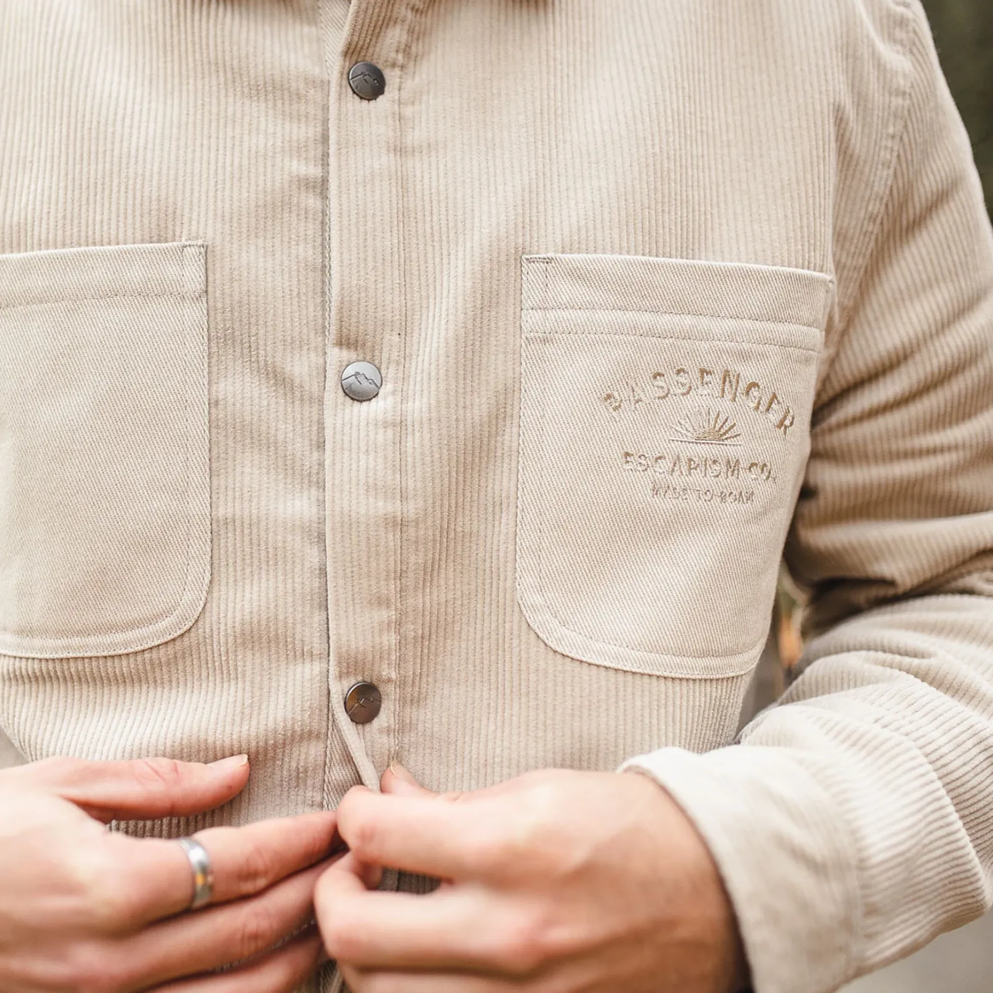 Men's Kodiak Sherpa Lined Cord Overshirt