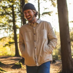 Men's Kodiak Sherpa Lined Cord Overshirt