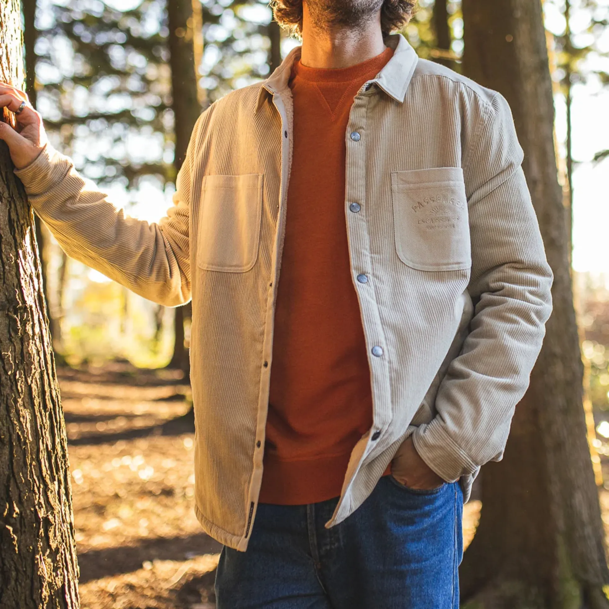 Men's Kodiak Sherpa Lined Cord Overshirt
