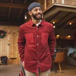 Men's Kodiak Sherpa Lined Cord Overshirt