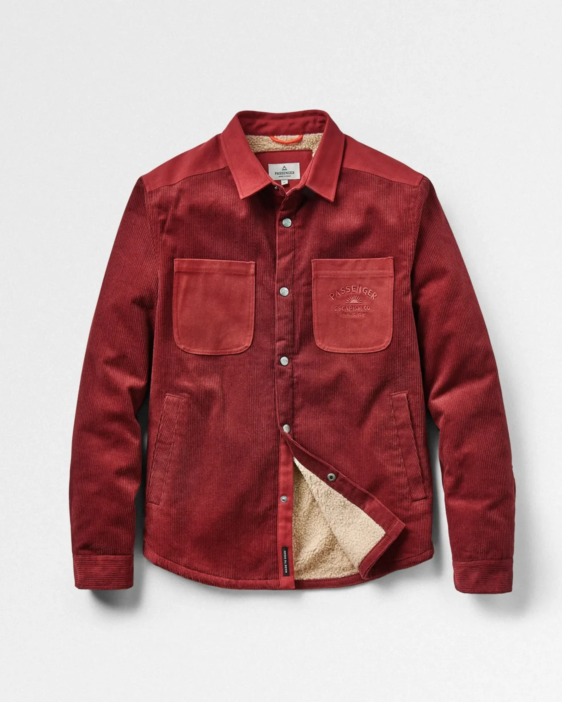 Men's Kodiak Sherpa Lined Cord Overshirt