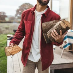 Men's Kodiak Sherpa Lined Cord Overshirt