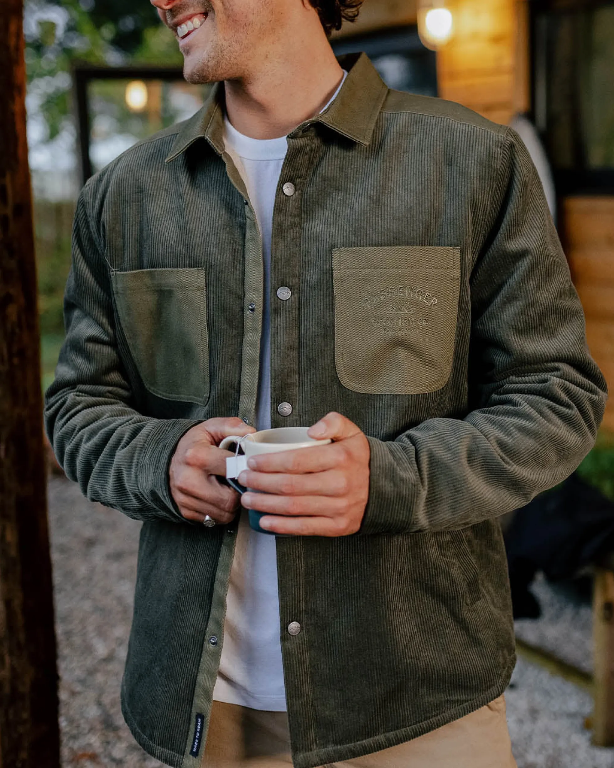 Men's Kodiak Sherpa Lined Cord Overshirt