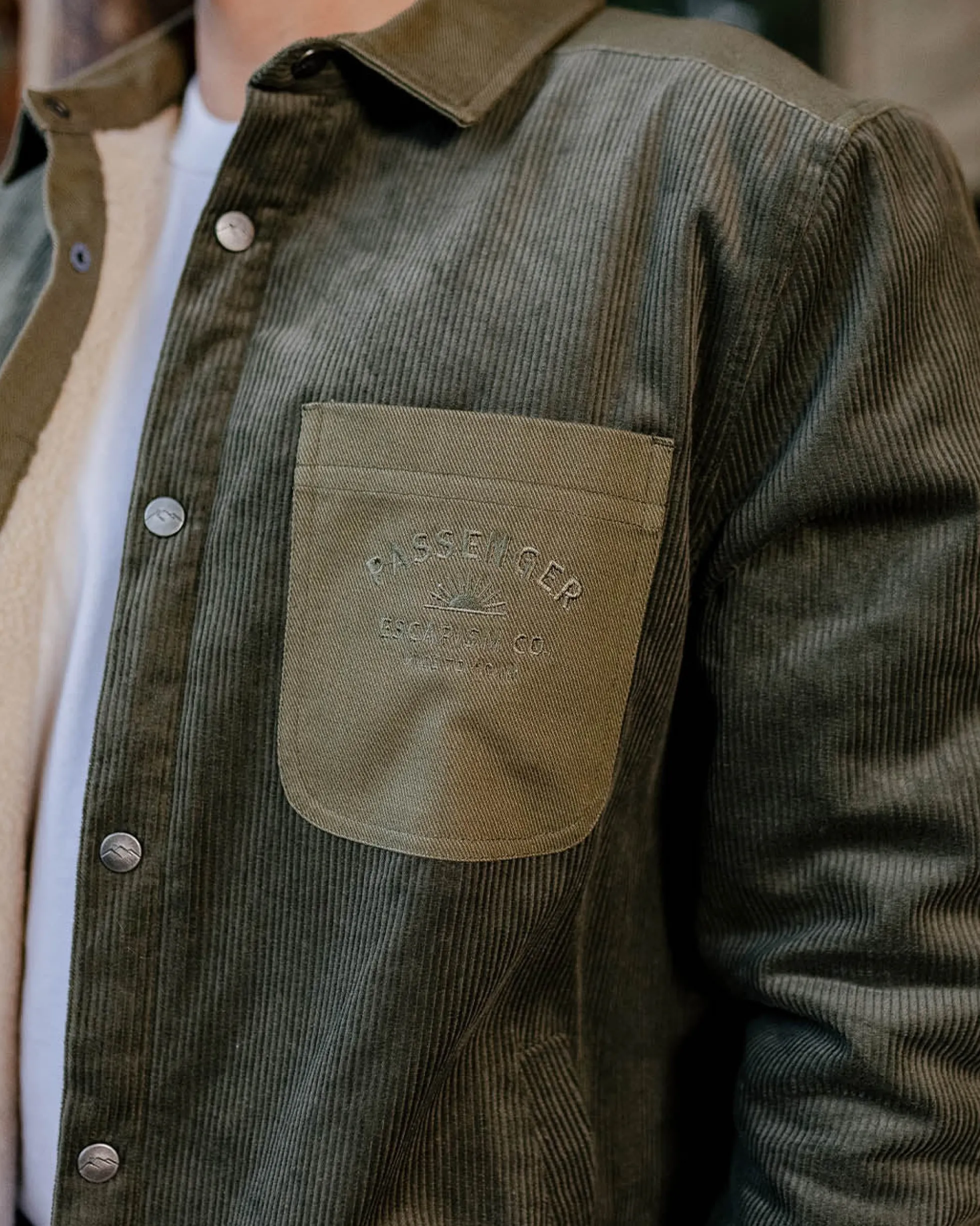 Men's Kodiak Sherpa Lined Cord Overshirt