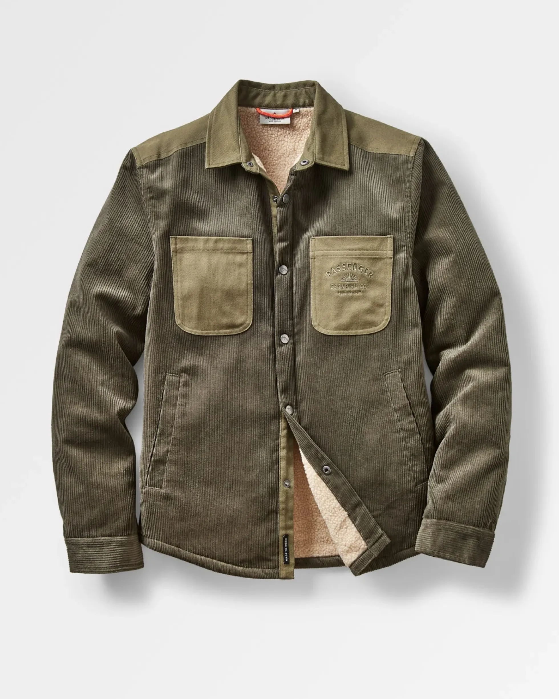 Men's Kodiak Sherpa Lined Cord Overshirt