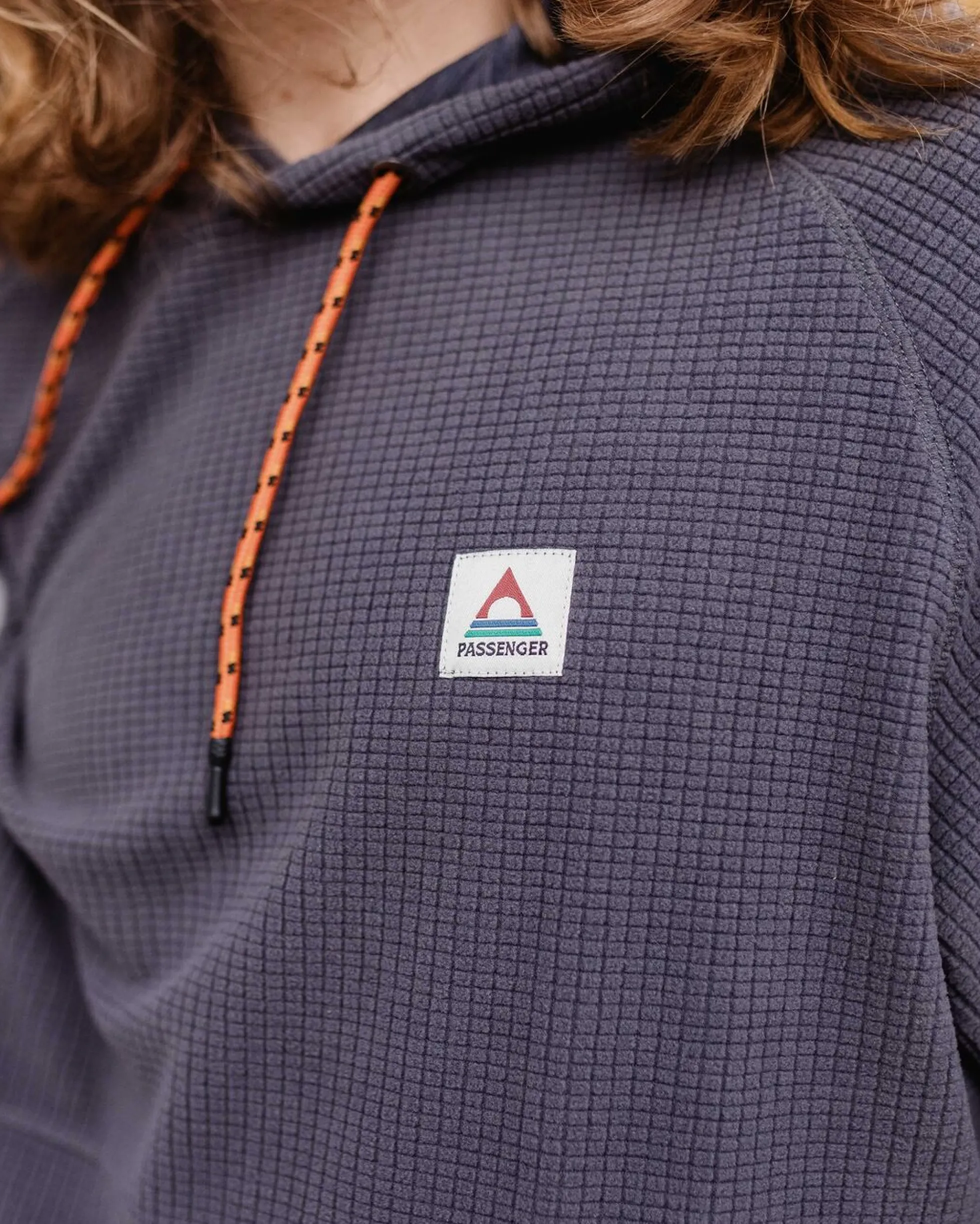 Men's Point Grid Polar Fleece Hoodie