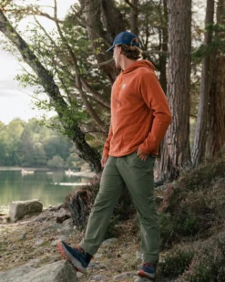Men's Point Grid Polar Fleece Hoodie