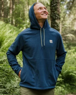 Men's Point Grid Polar Fleece Hoodie