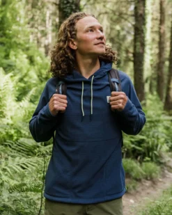 Men's Point Grid Polar Fleece Hoodie
