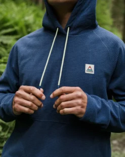 Men's Point Grid Polar Fleece Hoodie