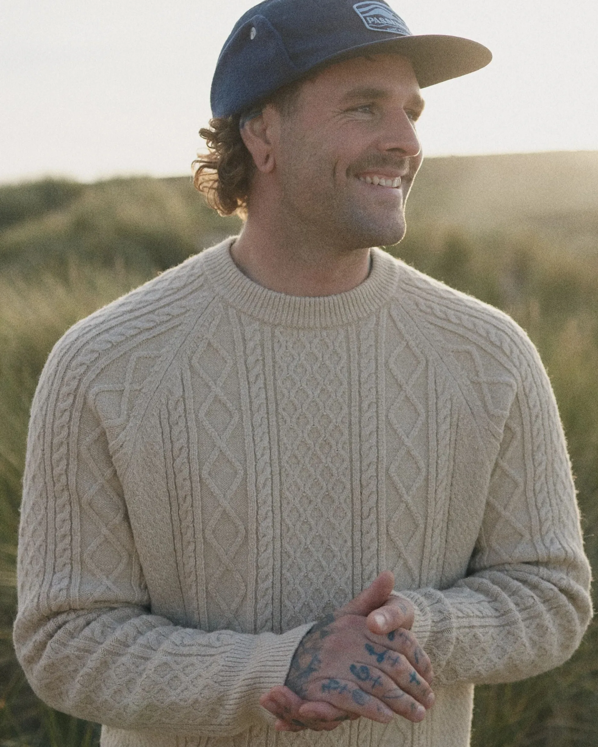 Men's Sandbar Cable Knitted Jumper