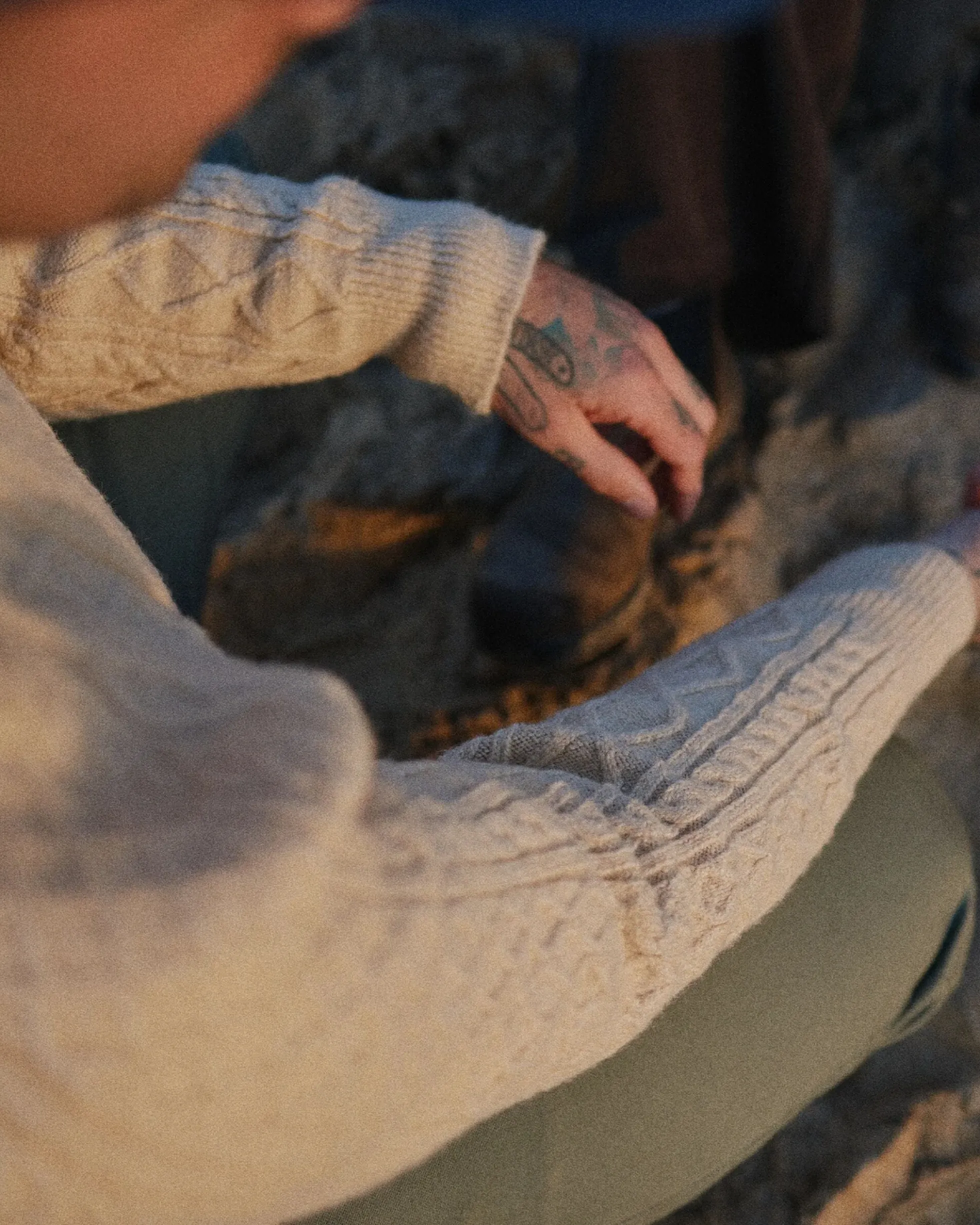 Men's Sandbar Cable Knitted Jumper