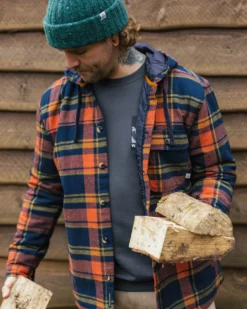 Men's Sherwood Check Hooded Overshirt