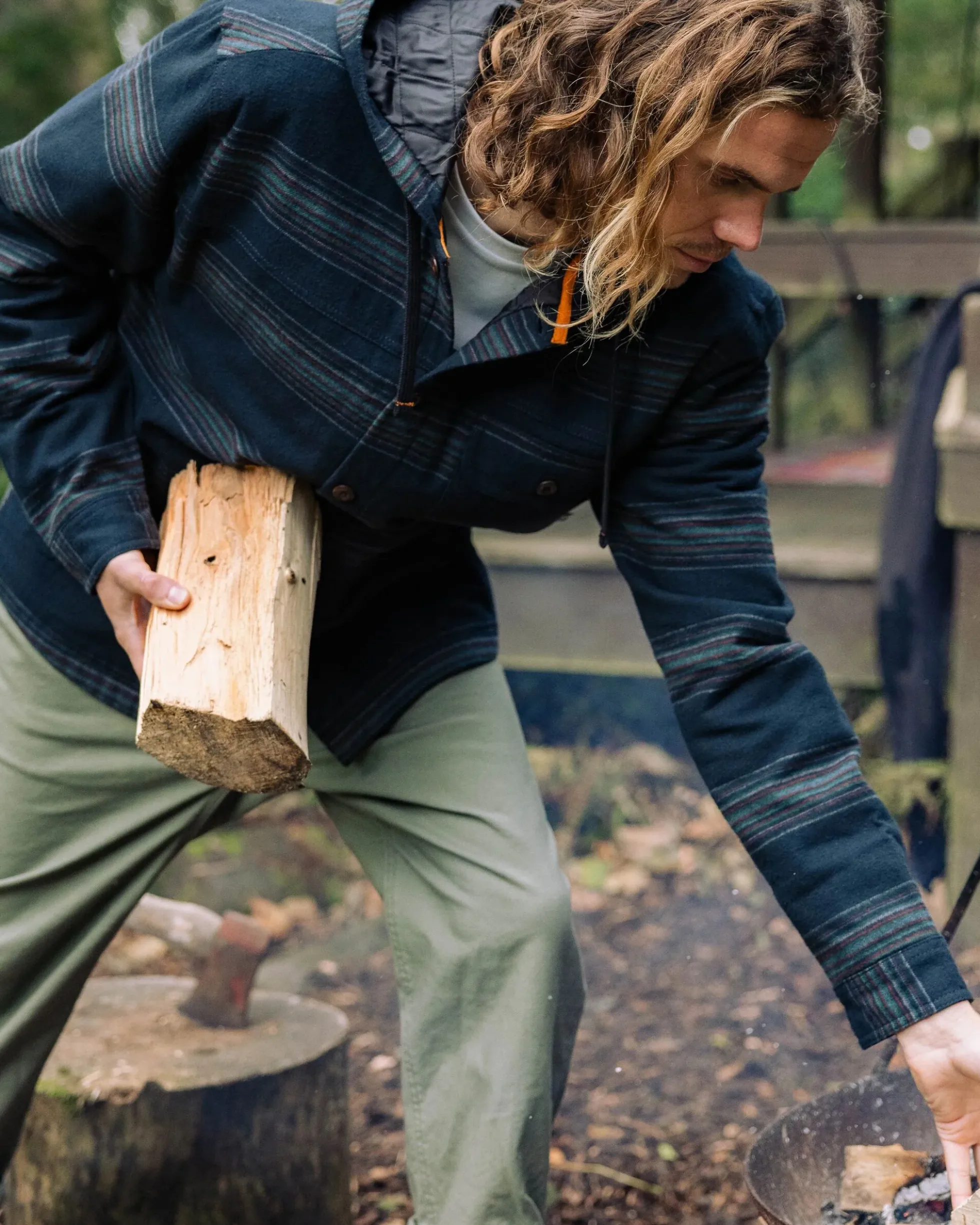Men's Sherwood Check Hooded Overshirt