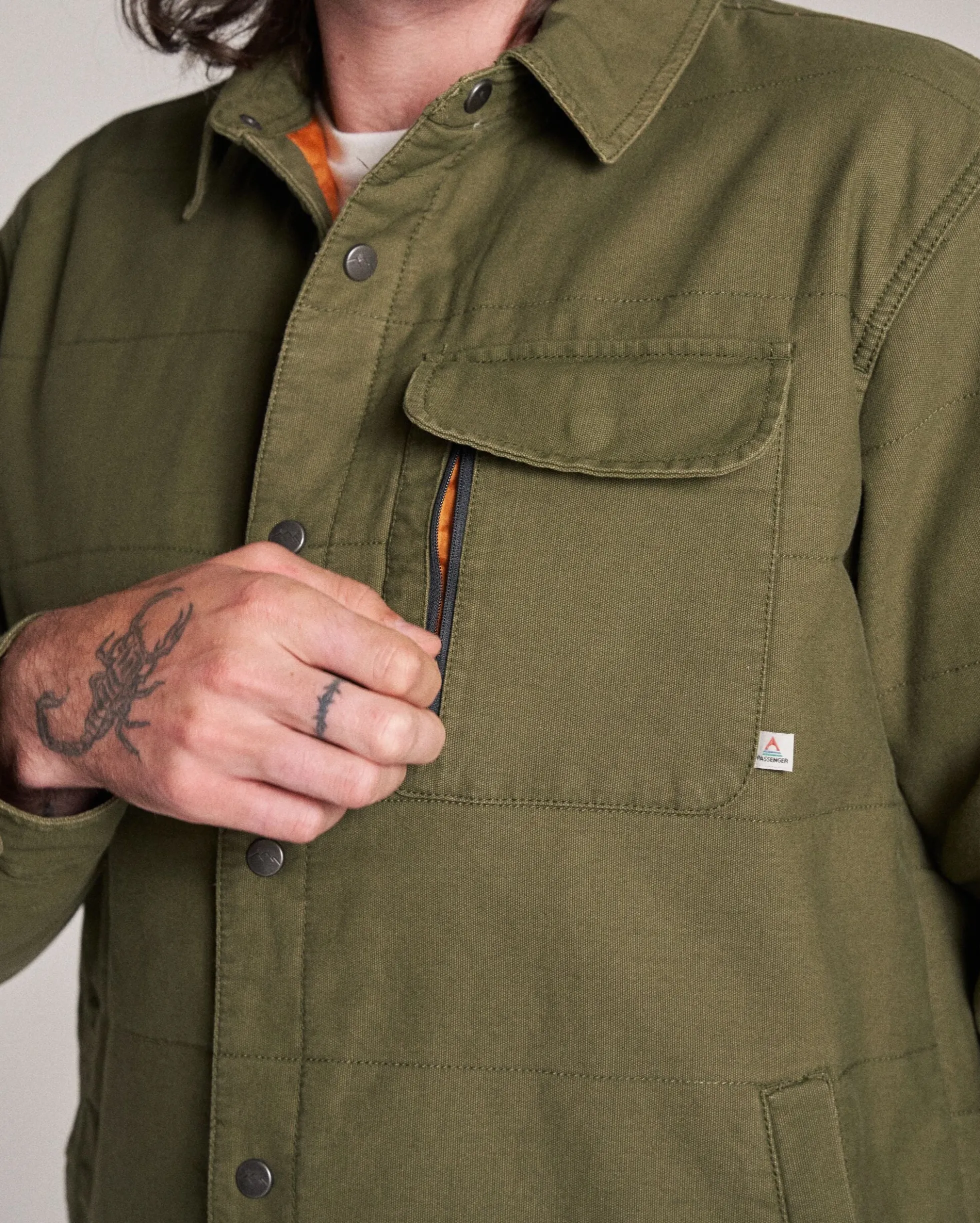 Men's Taranaki Canvas Quilted Overshirt