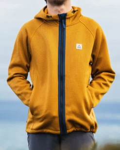 Men's Vertical Full Zip Hooded Fleece