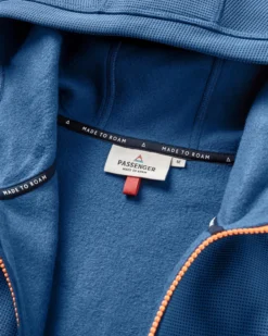 Men's Vertical Full Zip Hooded Fleece