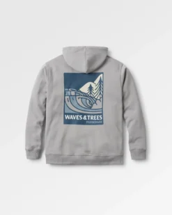 Men's Waves & Trees Organic Cotton Hoodie