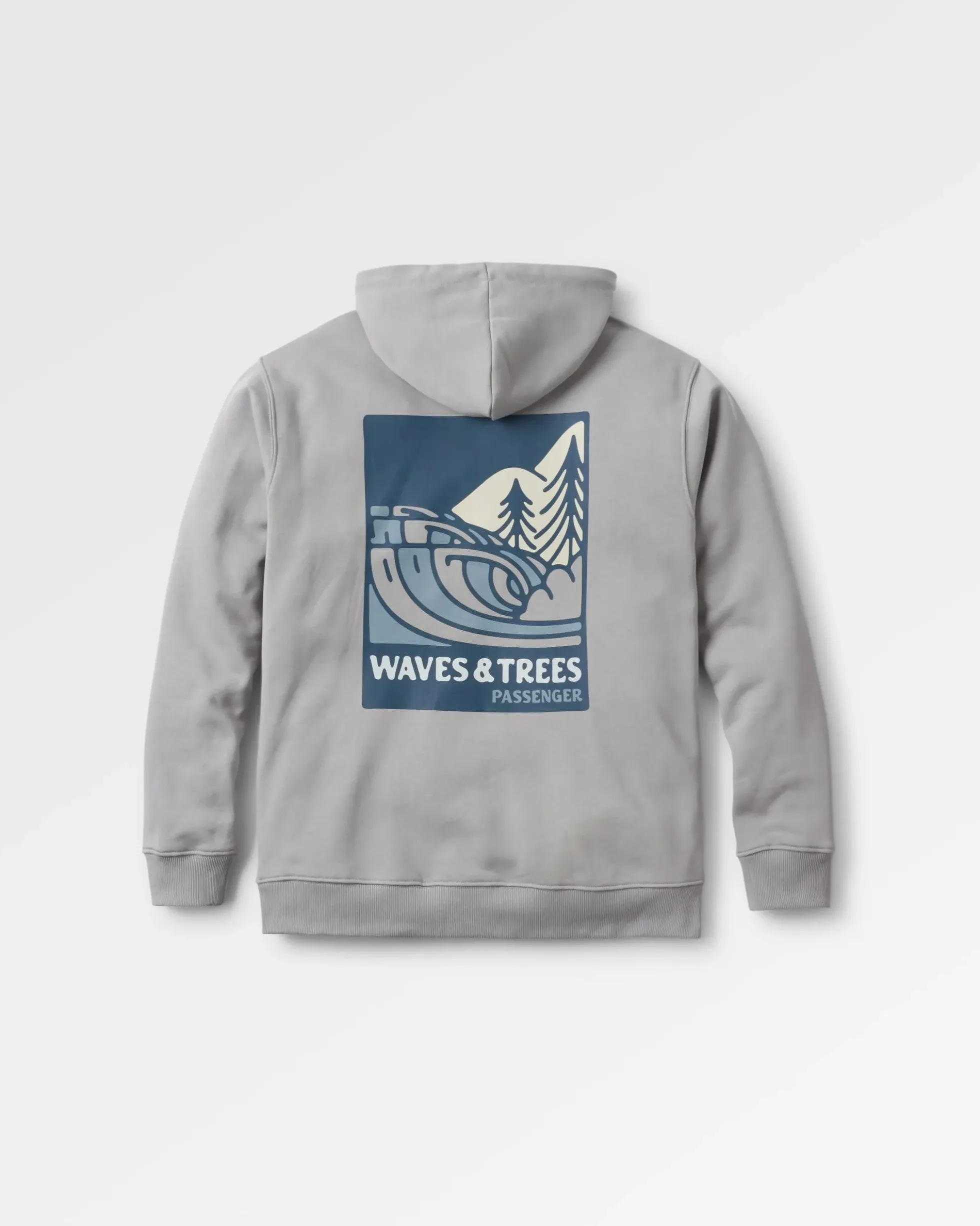 Men's Waves & Trees Organic Cotton Hoodie