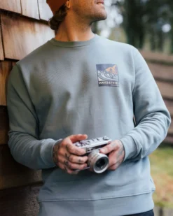 Men's Waves & Trees Organic Cotton Sweatshirt