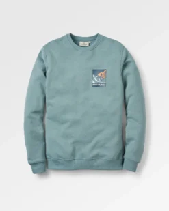 Men's Waves & Trees Organic Cotton Sweatshirt