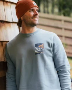 Men's Waves & Trees Organic Cotton Sweatshirt