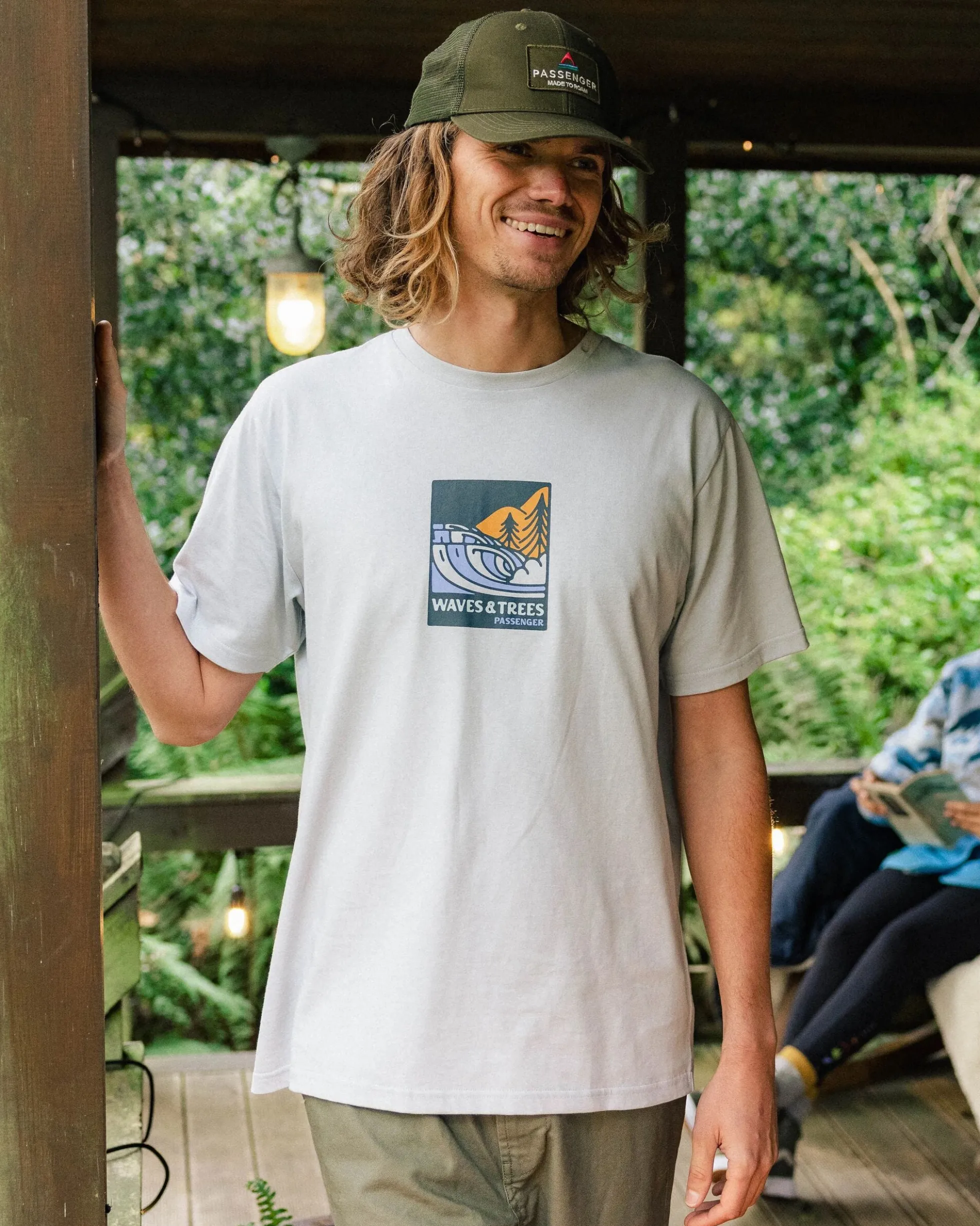 Men's Waves & Trees Organic Cotton T-Shirt