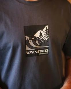 Men's Waves & Trees Organic Cotton T-Shirt