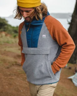 Men's Woodland Hooded 1/2 Zip Polar Fleece