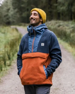 Men's Woodland Hooded 1/2 Zip Polar Fleece