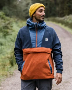 Men's Woodland Hooded 1/2 Zip Polar Fleece