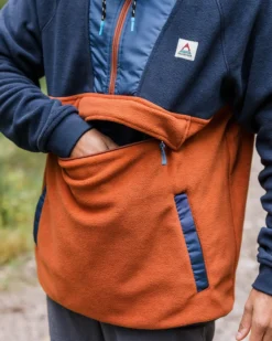 Men's Woodland Hooded 1/2 Zip Polar Fleece