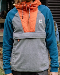 Men's Woodland Hooded 1/2 Zip Polar Fleece