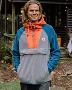 Men's Woodland Hooded 1/2 Zip Polar Fleece