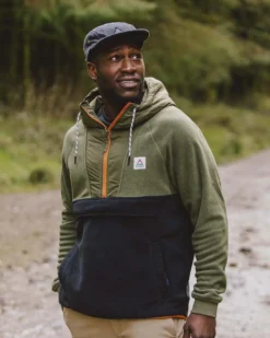 Men's Woodland Hooded 1/2 Zip Polar Fleece