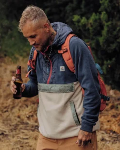 Men's Woodland Hooded 1/2 Zip Polar Fleece