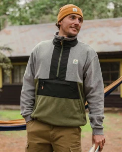 Men's Woodland Hoodless 1/2 Zip Polartec® Fleece
