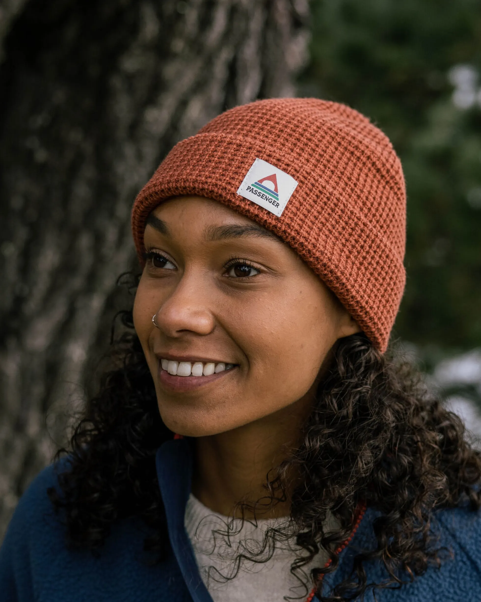 Moss Double Layer Waffle Beanie