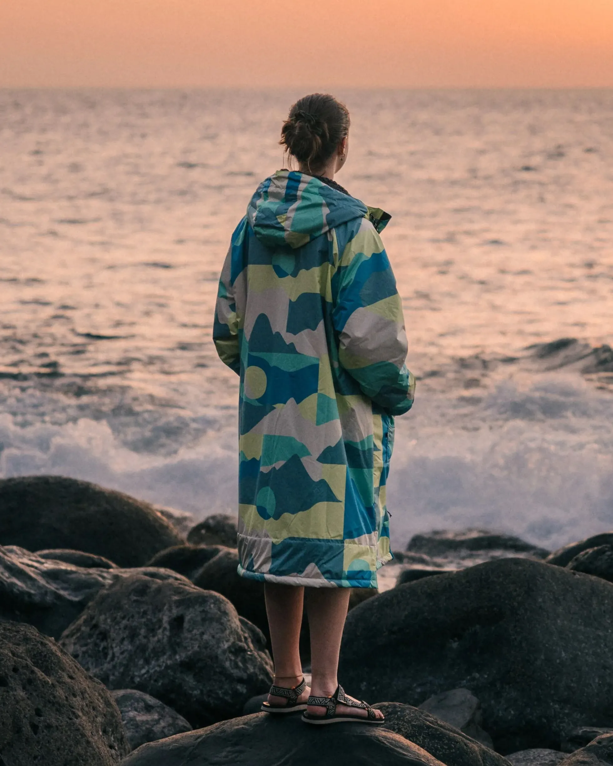 Waves Sherpa Lined Changing Robe