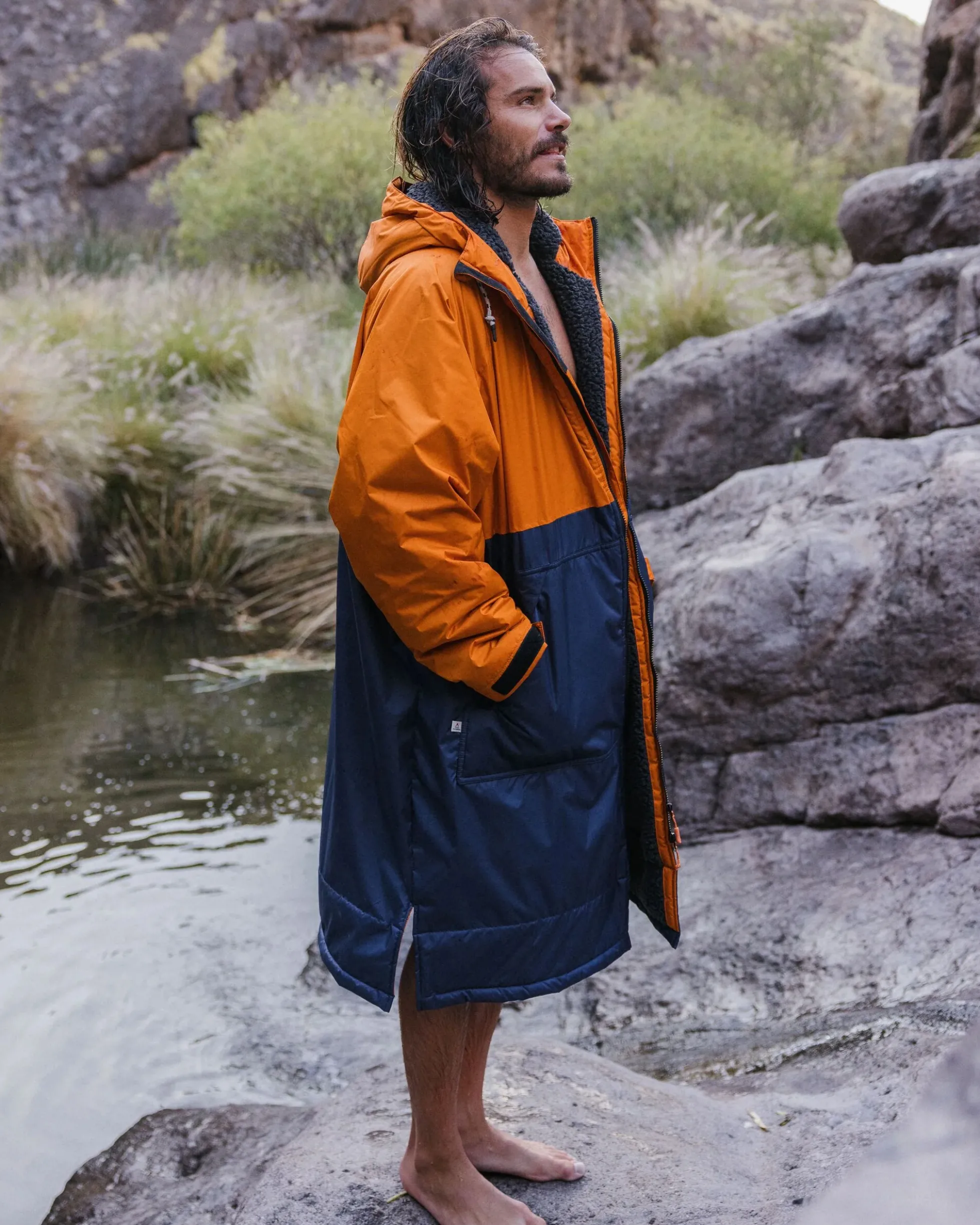 Waves Sherpa Lined Changing Robe