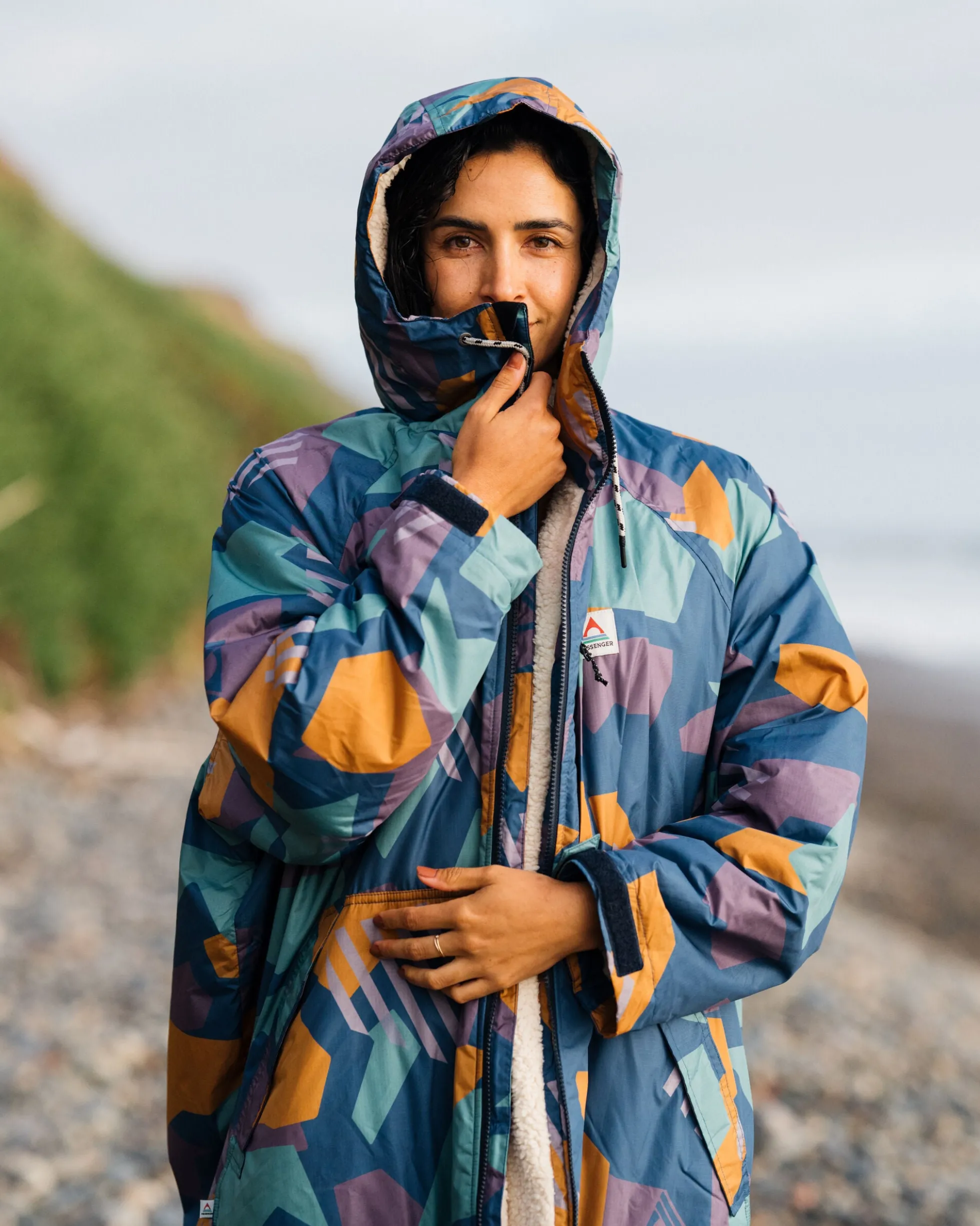 Waves Sherpa Lined Changing Robe
