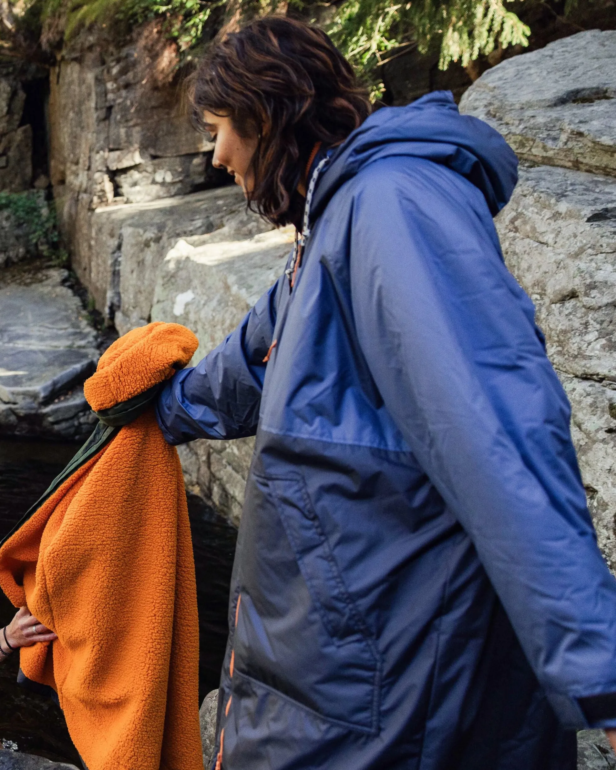 Waves Sherpa Lined Changing Robe