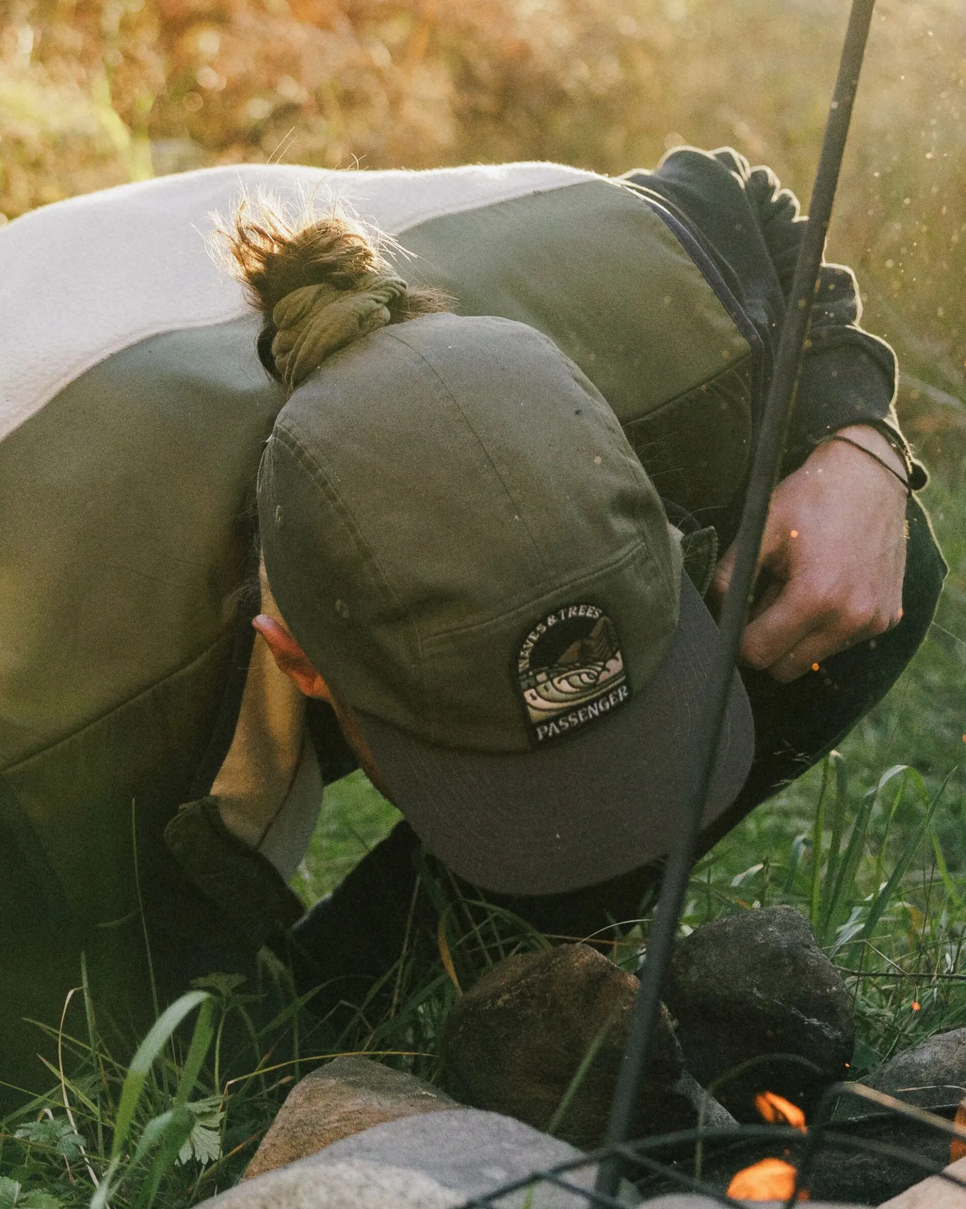 Waves & Trees 5 Panel Cap