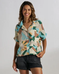 Women's Arden Linen Short Sleeve Shirt